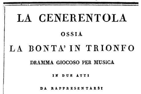 Portada del libreto original, de 1817.