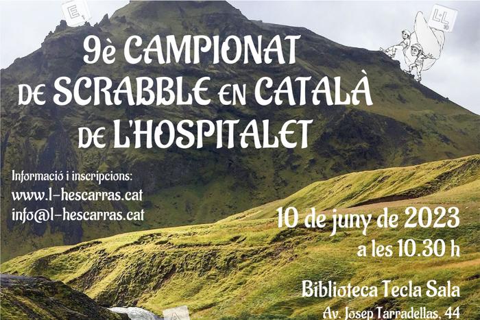 cartell 9è campionat de scrabble en català de L'H